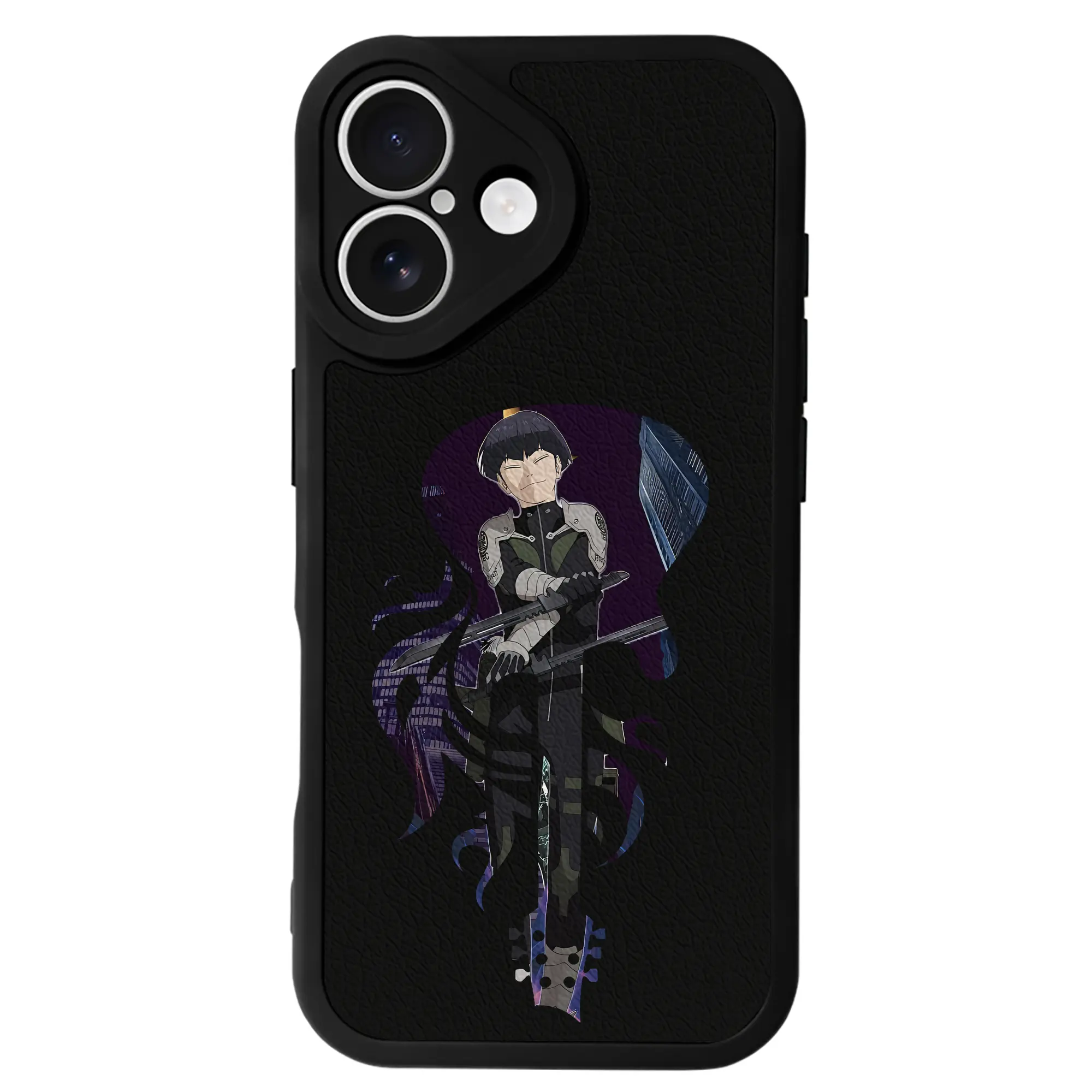 怪獣8号 グッズ,保科宗四郎 - IPhone 16シリーズ対応 ・ シリコンスマホケース ・ レザー調 ・ 高精度フィット ・ 耐衝撃 ・ ワイヤレス充電対応 ・ 精密カット